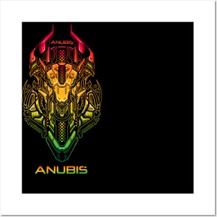 anubis cool mecha head Posters and Art